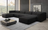 Luxuriöses U-Sofa Snug, Modernes Design, Bequemer Stoffbezug, Viele Farben