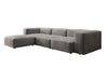 Luxuriöses L-Sofa Snug, Samtbezug, Modulares Ecksofa, Gemütlich & Stilvoll
