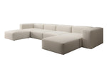 Lade das Bild in den Galerie-Viewer, Luxuriöses U-Sofa Snug, Modernes Design, Bequemer Stoffbezug, Viele Farben
