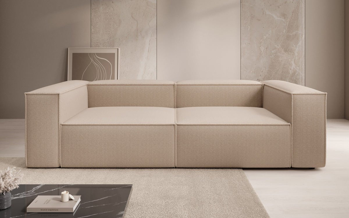 Luxuriöses Lesley 3-Sitzer Bouclé Sofa: Modernes Design für Ihr Zuhause