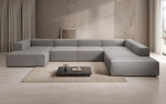 Lade das Bild in den Galerie-Viewer, Luxuriöses XXL U-Form Designer Sofa Lesley Bouclé: Komfort &amp; Stil für Ihr Wohnzimmer
