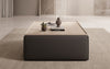 Lesley Multifunktionaler Beistellhocker Couchtisch aus Stoff mit Integriertem Stauraum