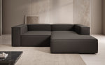 Lade das Bild in den Galerie-Viewer, Lesley L Mini Designer Ecksofa aus Stoff – Modern, Gemütlich, Vielseitig
