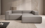 Lade das Bild in den Galerie-Viewer, Lesley L Mini Designer Ecksofa aus Stoff – Modern, Gemütlich, Vielseitig
