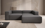Lade das Bild in den Galerie-Viewer, Lesley L Mini Designer Ecksofa aus Stoff – Modern, Gemütlich, Vielseitig
