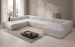 Lade das Bild in den Galerie-Viewer, Luxuriöses XXL U-Form Designer Sofa Lesley Bouclé: Komfort &amp; Stil für Ihr Wohnzimmer
