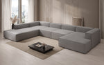 Lade das Bild in den Galerie-Viewer, Luxuriöses XXL U-Form Designer Sofa Lesley Bouclé: Komfort &amp; Stil für Ihr Wohnzimmer
