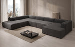 Lade das Bild in den Galerie-Viewer, Luxuriöses XXL U-Form Designer Sofa Lesley Bouclé: Komfort &amp; Stil für Ihr Wohnzimmer
