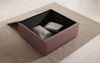 Lesley Moderner Stoff Beistellhocker Couchtisch mit Verstecktem Stauraum in Vielen Farben