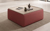 Lesley Multifunktionaler Beistellhocker Couchtisch aus Stoff mit Integriertem Stauraum
