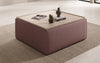 Lesley Multifunktionaler Beistellhocker Couchtisch aus Stoff mit Integriertem Stauraum