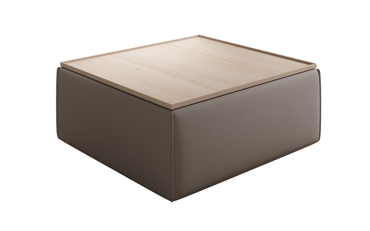 Lesley Moderner Stoff Beistellhocker Couchtisch mit Verstecktem Stauraum in Vielen Farben
