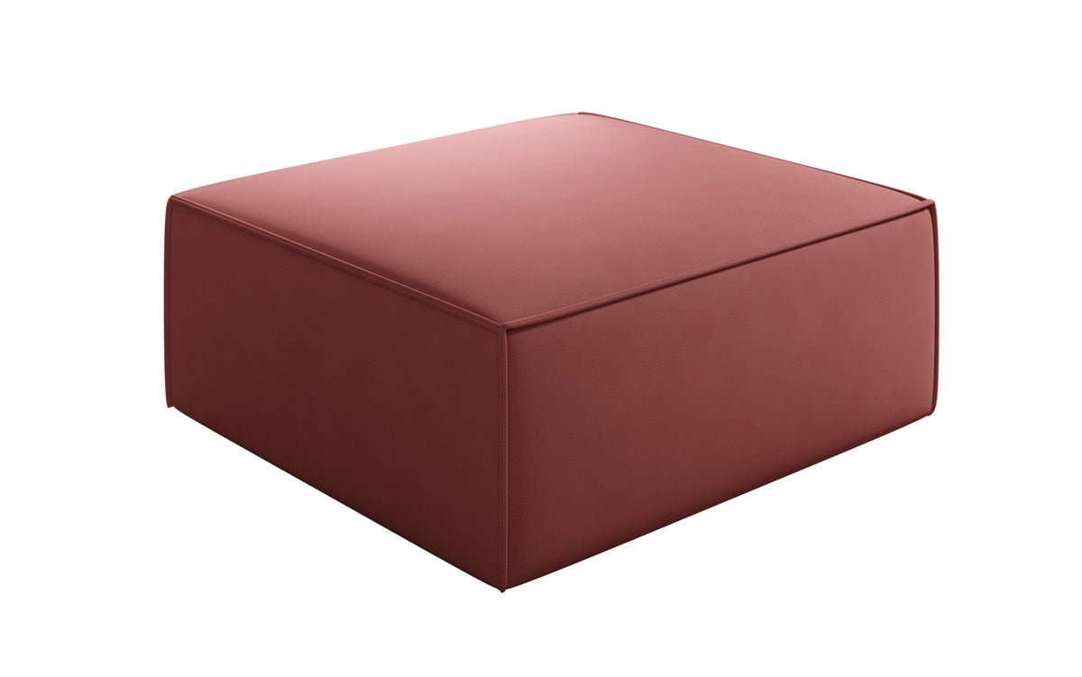 Lesley Beistellhocker Stoff – Moderner Ottoman für Vielseitiges Wohnzimmer-Design