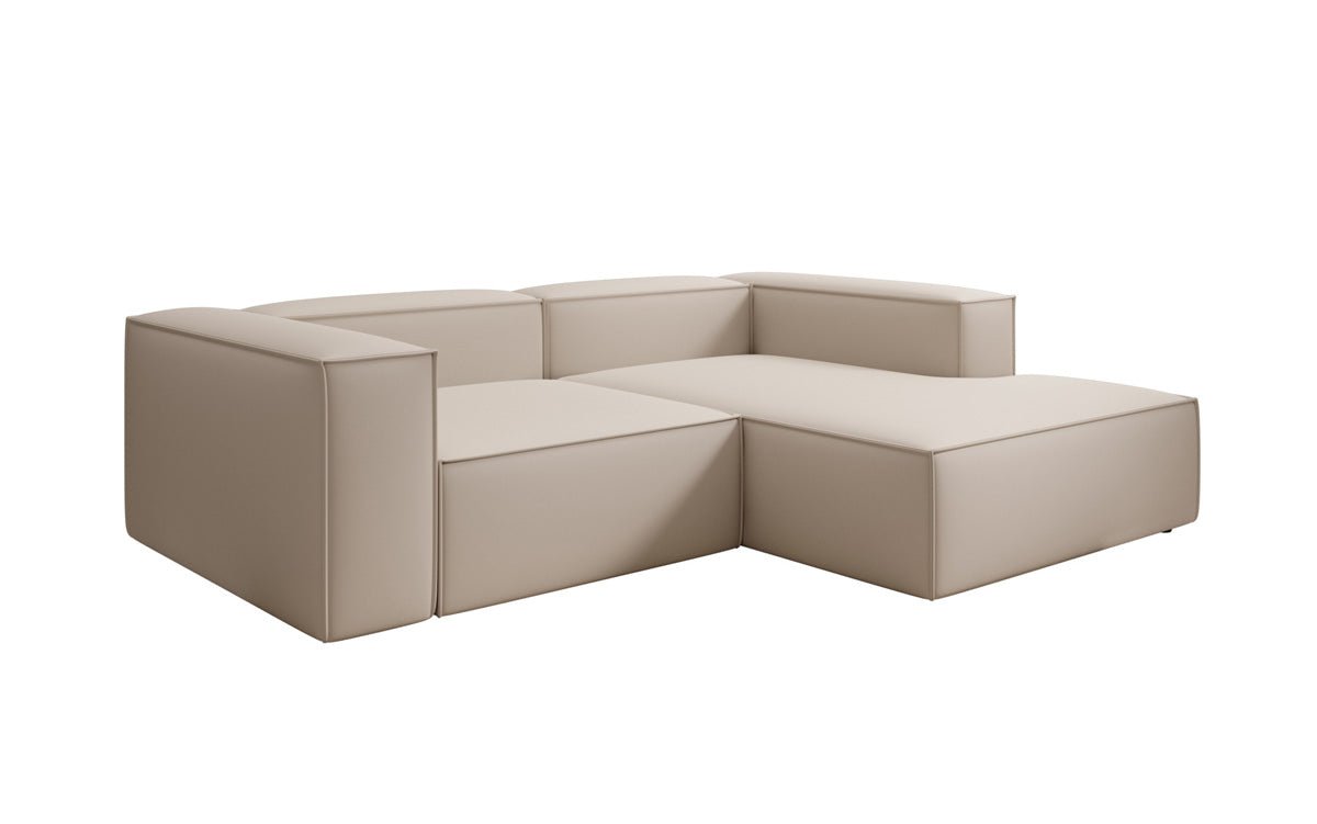 Lesley L Mini Designer Ecksofa aus Stoff – Modern, Gemütlich, Vielseitig