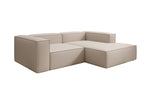 Lade das Bild in den Galerie-Viewer, Lesley L Mini Designer Ecksofa aus Stoff – Modern, Gemütlich, Vielseitig
