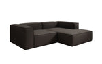 Lade das Bild in den Galerie-Viewer, Lesley L Mini Designer Ecksofa aus Stoff – Modern, Gemütlich, Vielseitig
