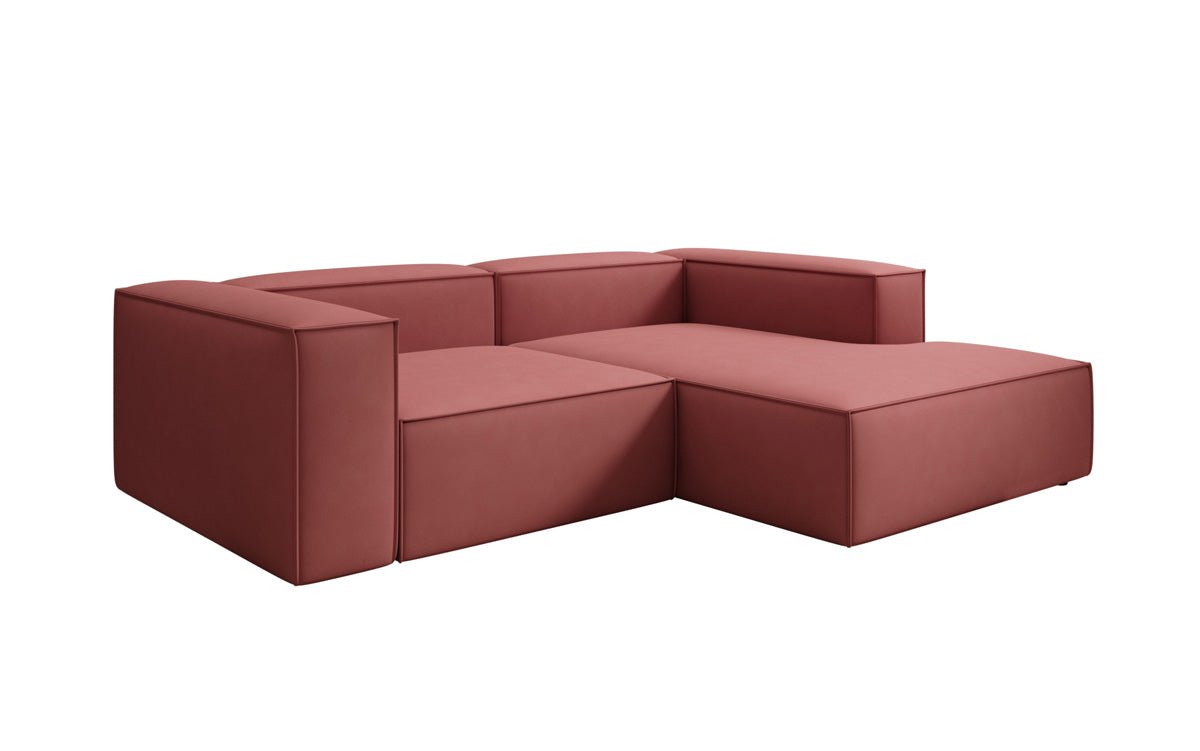 Lesley L Mini Designer Ecksofa aus Stoff – Modern, Gemütlich, Vielseitig