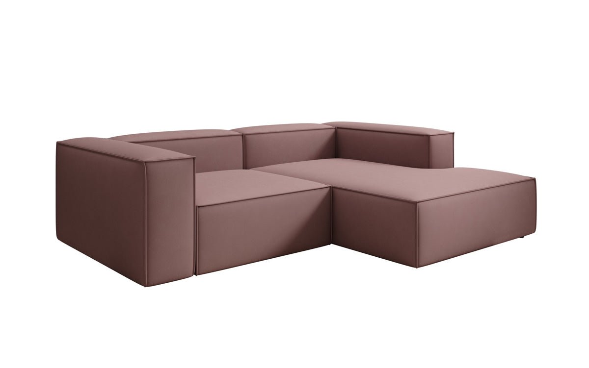 Lesley L Mini Designer Ecksofa aus Stoff – Modern, Gemütlich, Vielseitig