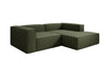 Lesley L Mini Designer Ecksofa aus Stoff – Modern, Gemütlich, Vielseitig