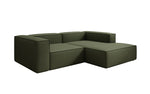 Lade das Bild in den Galerie-Viewer, Lesley L Mini Designer Ecksofa aus Stoff – Modern, Gemütlich, Vielseitig
