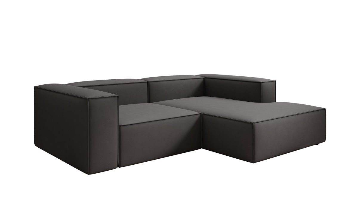 Lesley L Mini Designer Ecksofa aus Stoff – Modern, Gemütlich, Vielseitig