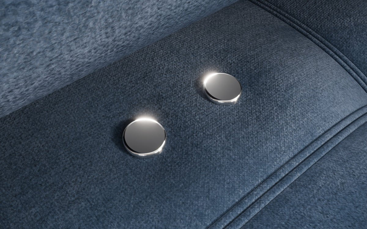 Elegantes Designer L-Sofa Sydney: Elektrische Schlaffunktion, Samtbezug, Großzügiger Stauraum