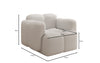 Luxuriöser Designer Sessel Celly: Modernes Stoff-Sofa für Ihr stilvolles Zuhause