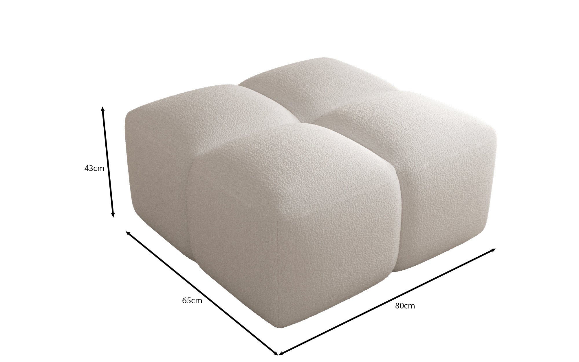 Celly Samt Beistellhocker – Eleganter, Bequemer, Vielseitiger Sitz für Ihr Zuhause