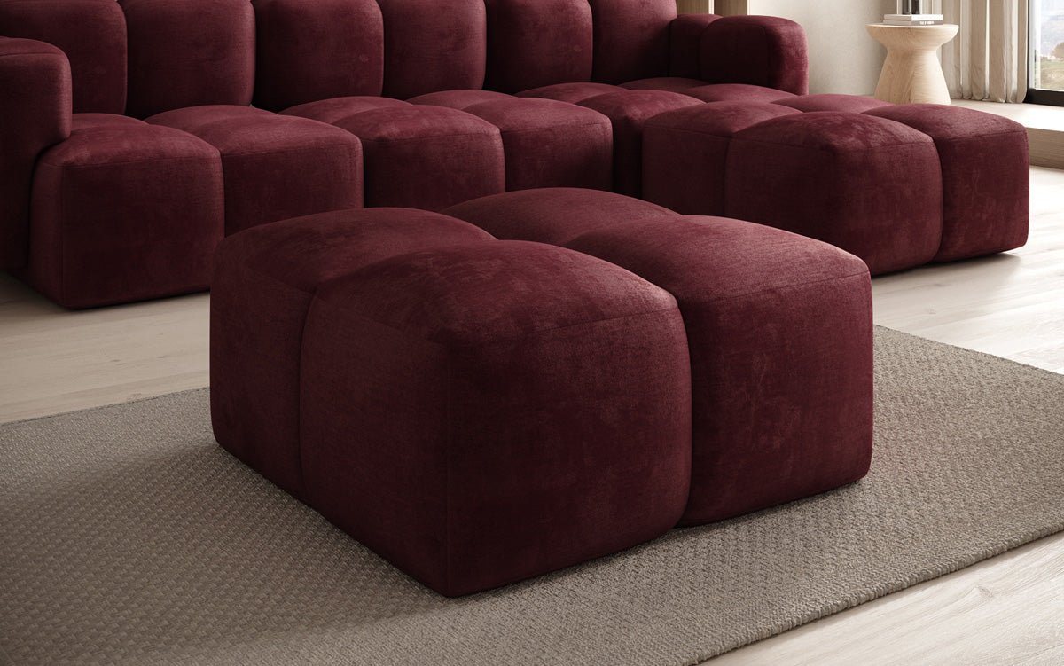 Celly Samt Beistellhocker – Eleganter, Bequemer, Vielseitiger Sitz für Ihr Zuhause