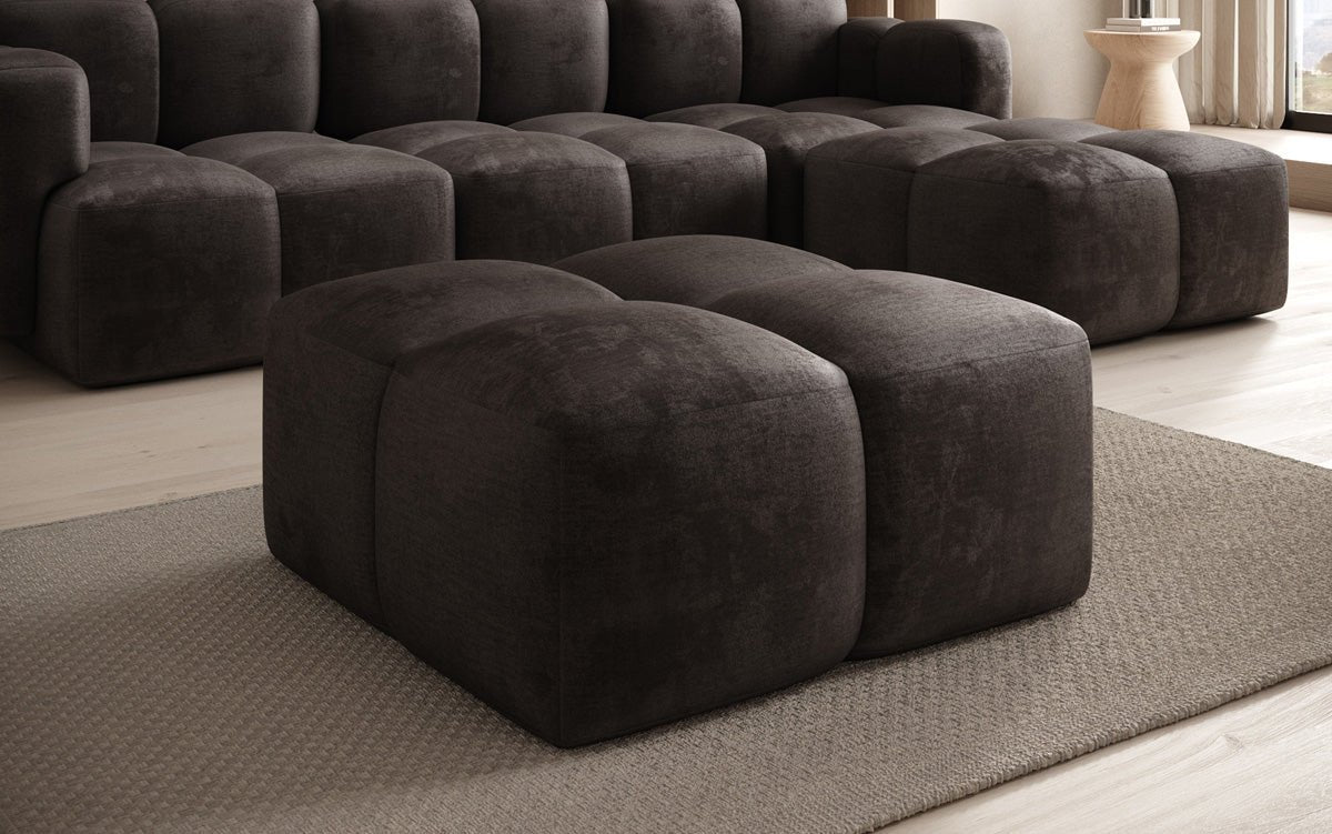 Celly Samt Beistellhocker Pouf: Luxuriöser Komfort, Vielseitig & Modernes Design