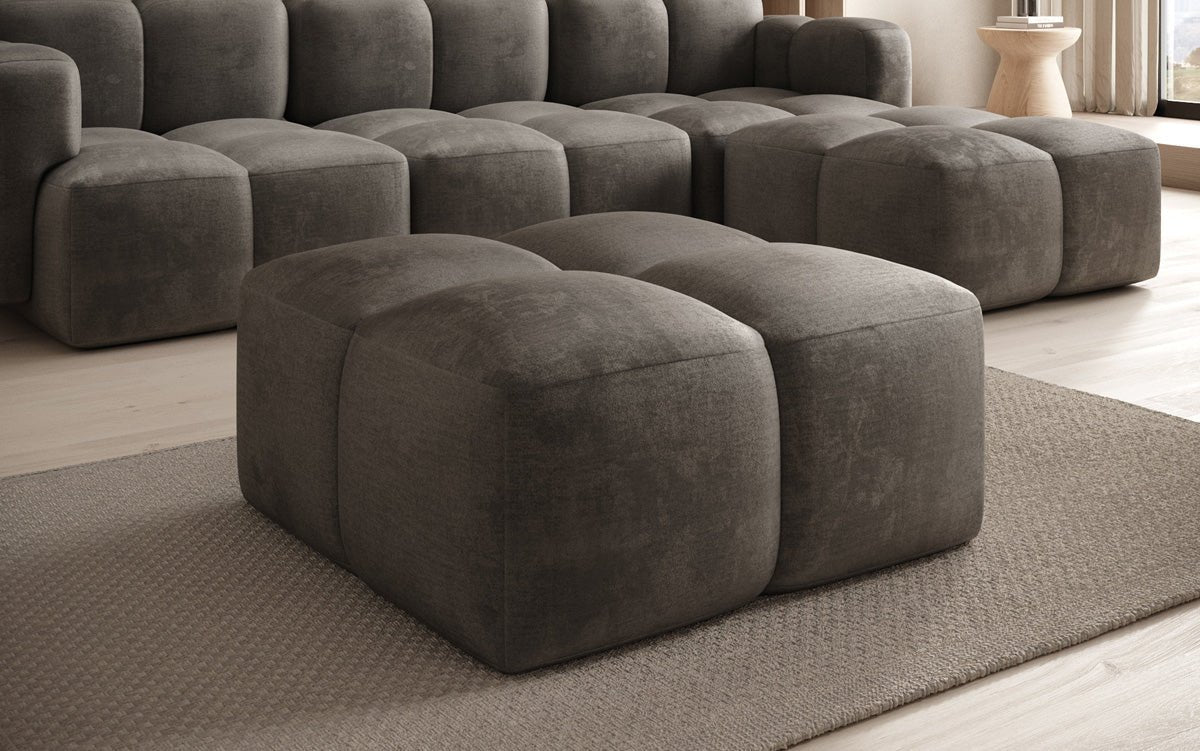 Celly Samt Beistellhocker Pouf: Luxuriöser Komfort, Vielseitig & Modernes Design