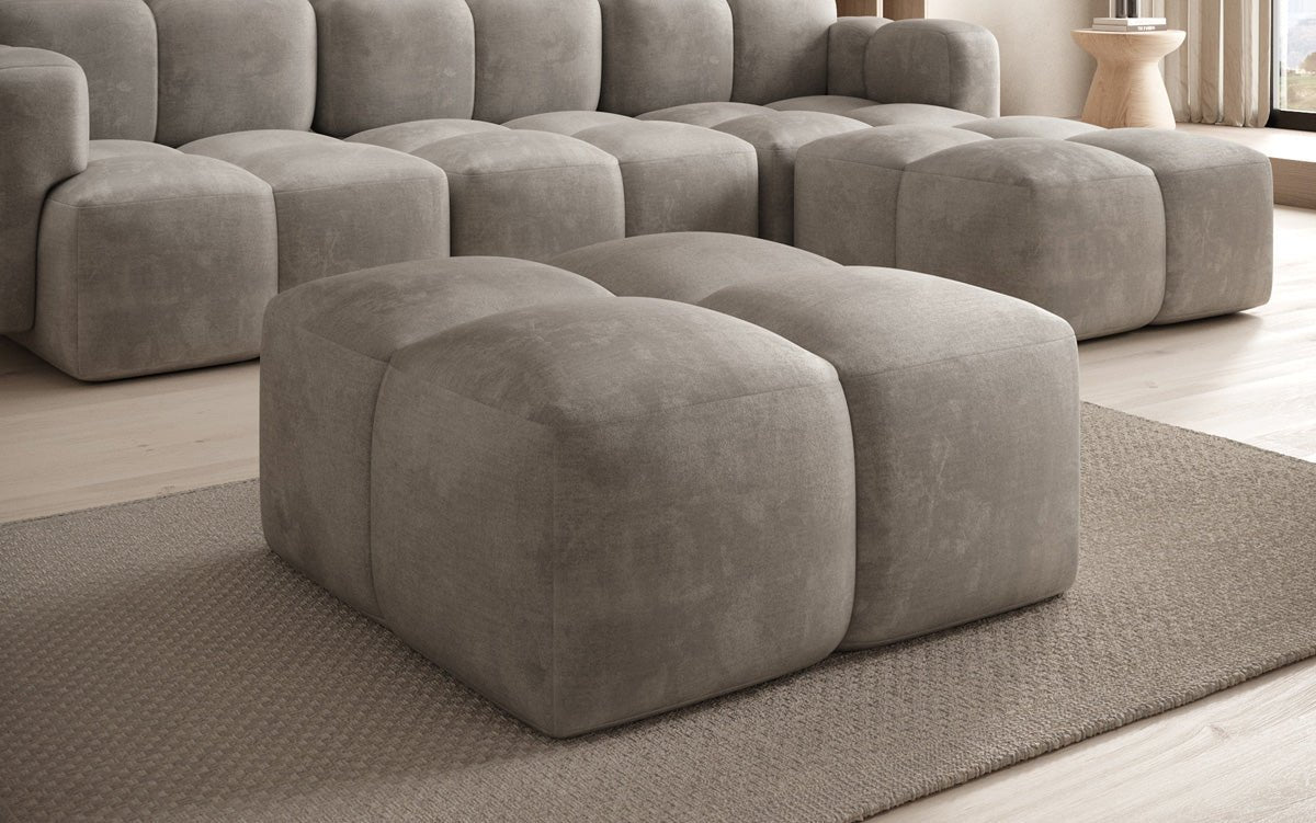 Celly Samt Beistellhocker – Eleganter, Bequemer, Vielseitiger Sitz für Ihr Zuhause