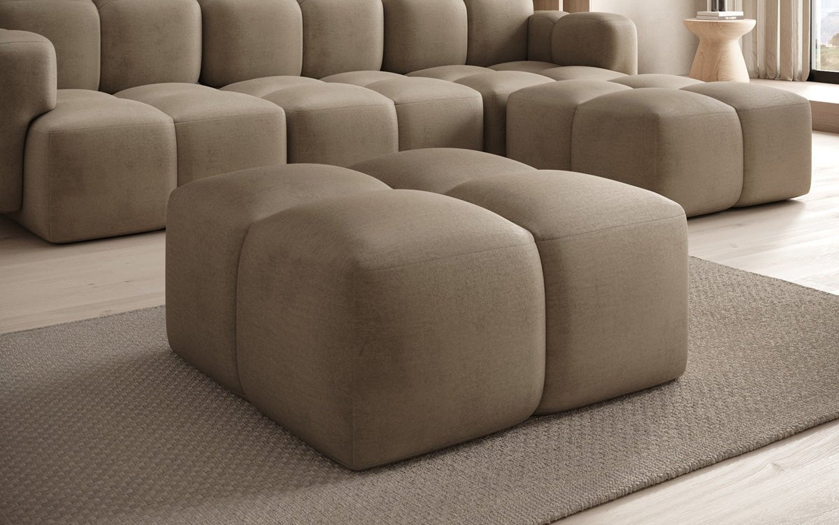 Celly Samt Beistellhocker – Eleganter, Bequemer, Vielseitiger Sitz für Ihr Zuhause