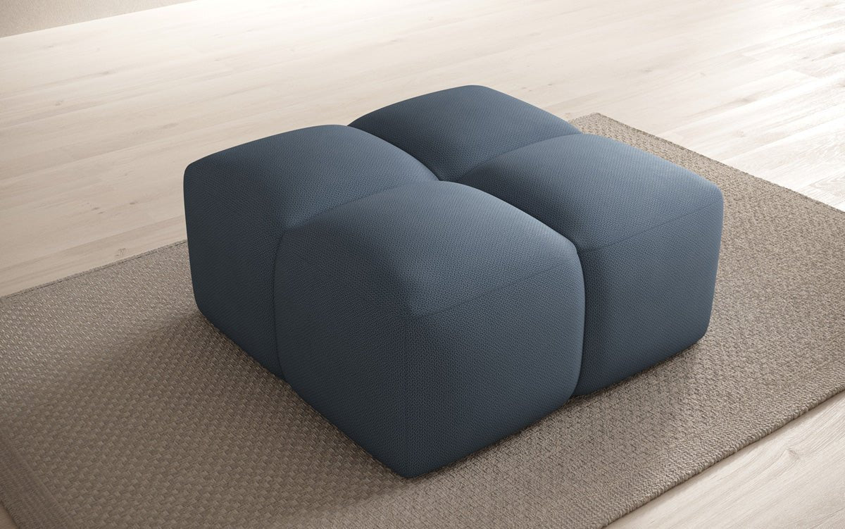 Celly Stoff Beistellhocker: Moderner Runder Pouf für Gemütlichkeit & Stil
