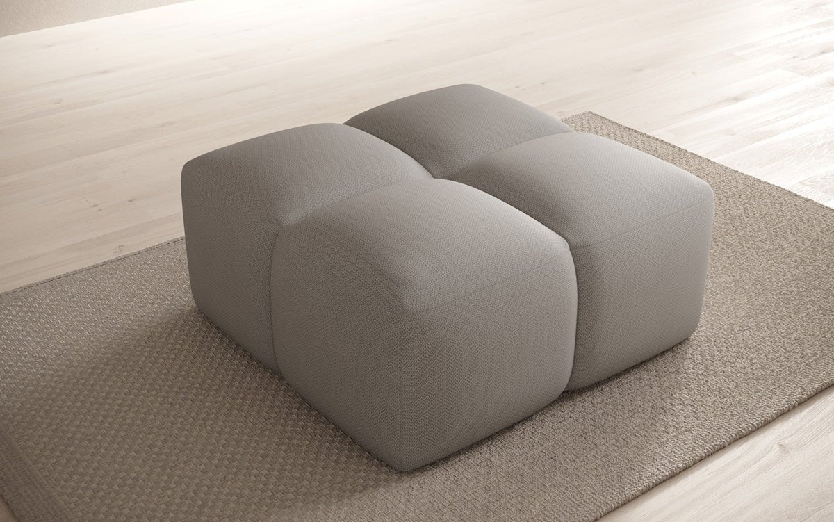 Celly Stoff Beistellhocker: Moderner Runder Pouf für Gemütlichkeit & Stil