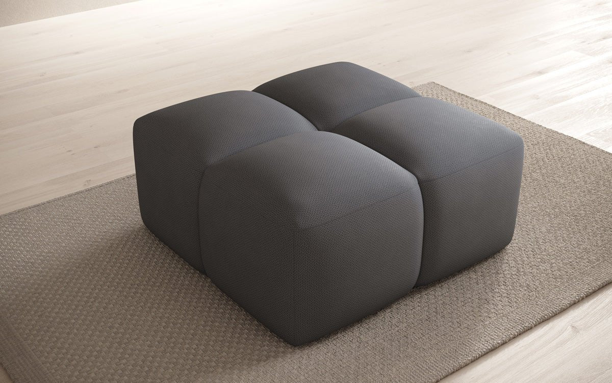 Celly Stoff Beistellhocker: Moderner Runder Pouf für Gemütlichkeit & Stil
