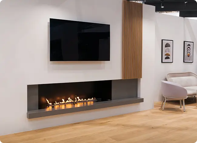 ScandiFlames Atlanta Double Bioethanol-Kaminofen: Modernes Design, Effiziente Wärme