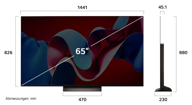 LG OLED evo C4 65 Zoll 4K Smart TV: α9 AI-Prozessor, Brillanz & Gaming