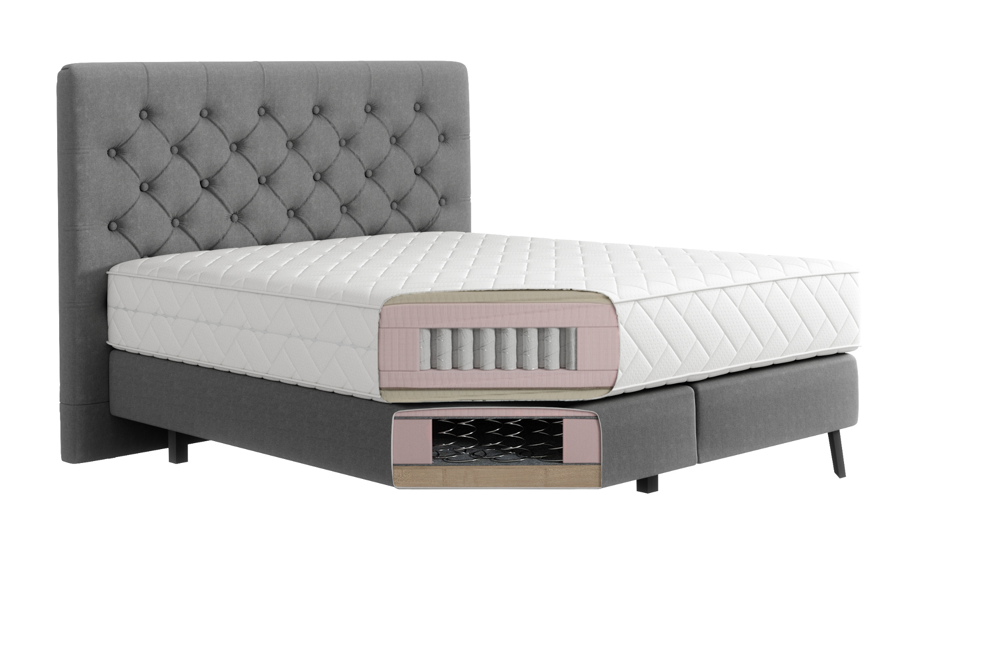 Luxuriöses Boxspringbett Cerina: Komfort, Stil und Erholsamer Schlaf
