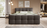 Lade das Bild in den Galerie-Viewer, Luxuriöses Bouclé Boxspringbett Cozy: Eleganter Komfort mit Praktischem Stauraum

