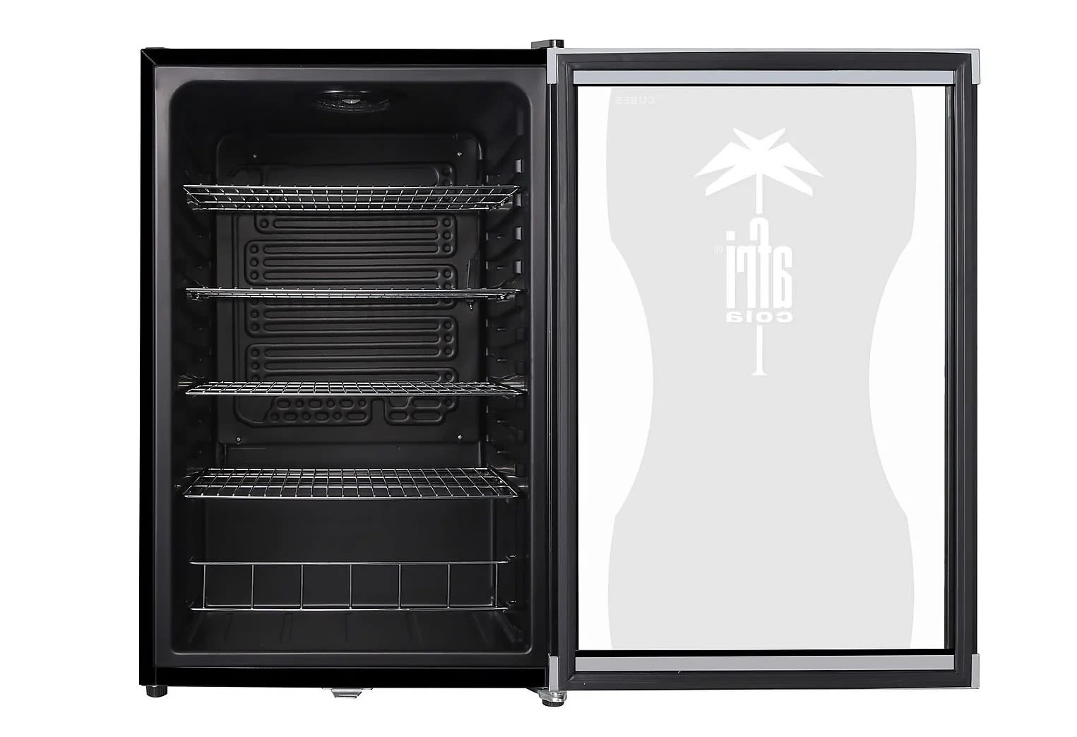 CUBES HC 150 E Afri Getränkekühlschrank – 115 l, stilvolles Afri‑Cola Design, 845 mm hoch