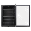 CUBES HC 258 E Fußball-Getränkekühlschrank 115L Schwarz mit Glastür