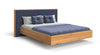 Elegantes Massivholz-Bett Valent: Schwebendes Design, Eiche, Luxus für Ihr Schlafzimmer