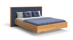 Lade das Bild in den Galerie-Viewer, Elegantes Massivholz-Bett Valent: Schwebendes Design, Eiche, Luxus für Ihr Schlafzimmer
