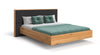 Elegantes Massivholz-Bett Valent: Schwebendes Design, Eiche, Luxus für Ihr Schlafzimmer