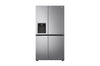 LG Side-by-Side Kühlschrank, Silber, Door-in-Door, 635L, Eis- & Wasserspender