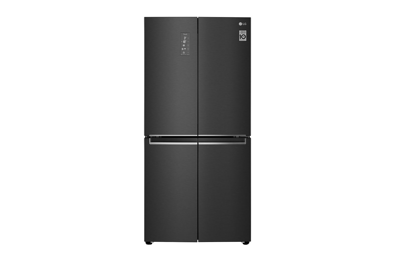LG Slim Fit Multi-Door Kühlschrank 530L, Energieeffizienz E, Matte Black Steel