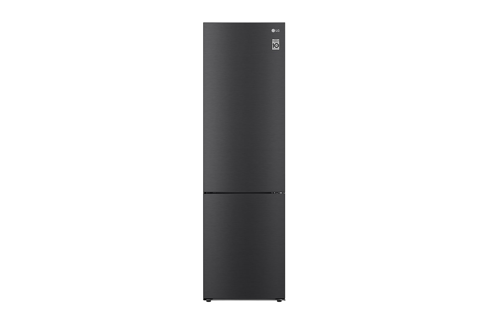 LG Kühl-Gefrierkombination 384L Smart Inverter Kompressor Matte Black EEK C