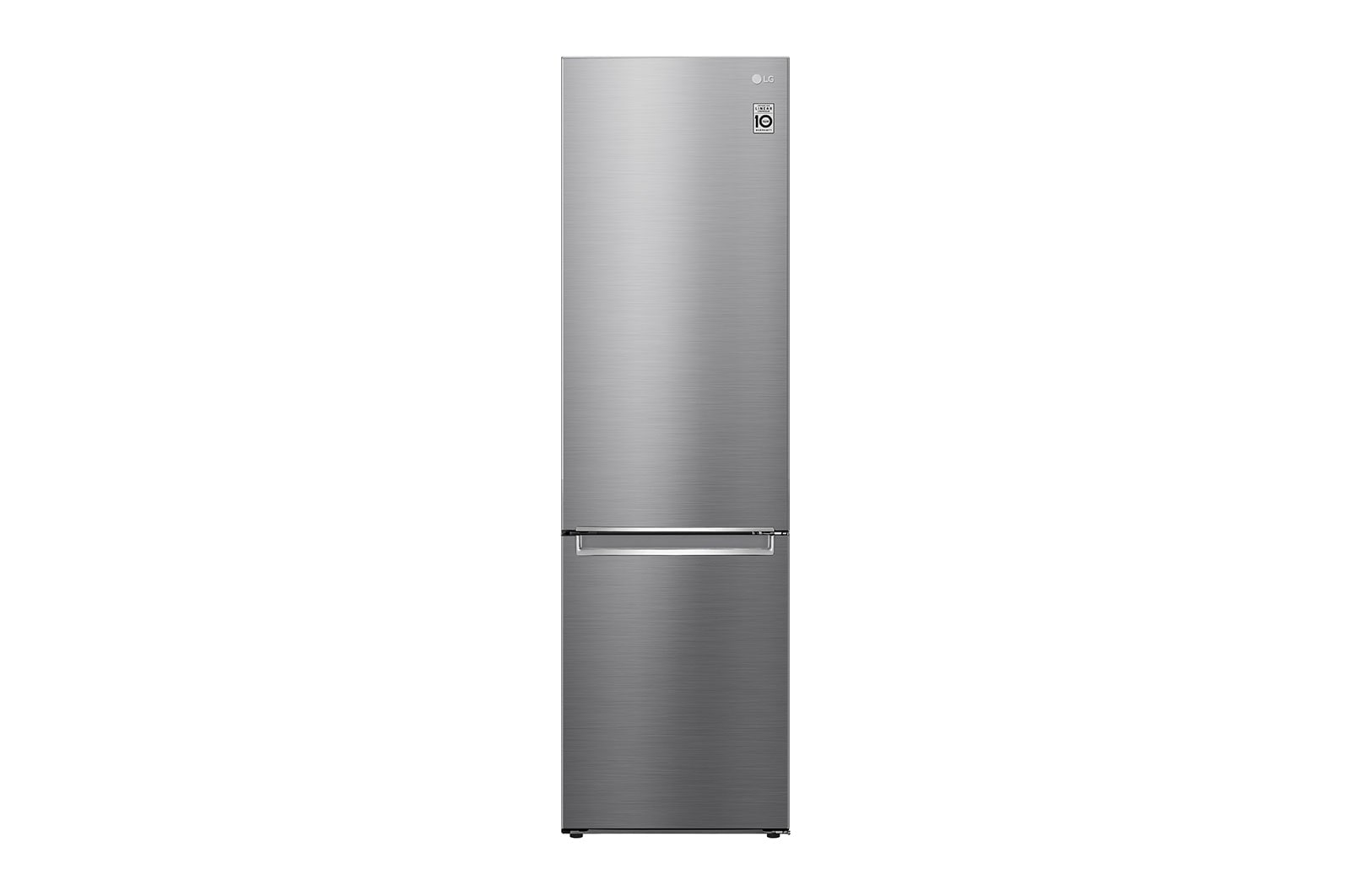 LG Edelstahl Kühl-Gefrierkombination: 384L, Smart Inverter, Total No Frost für Frische