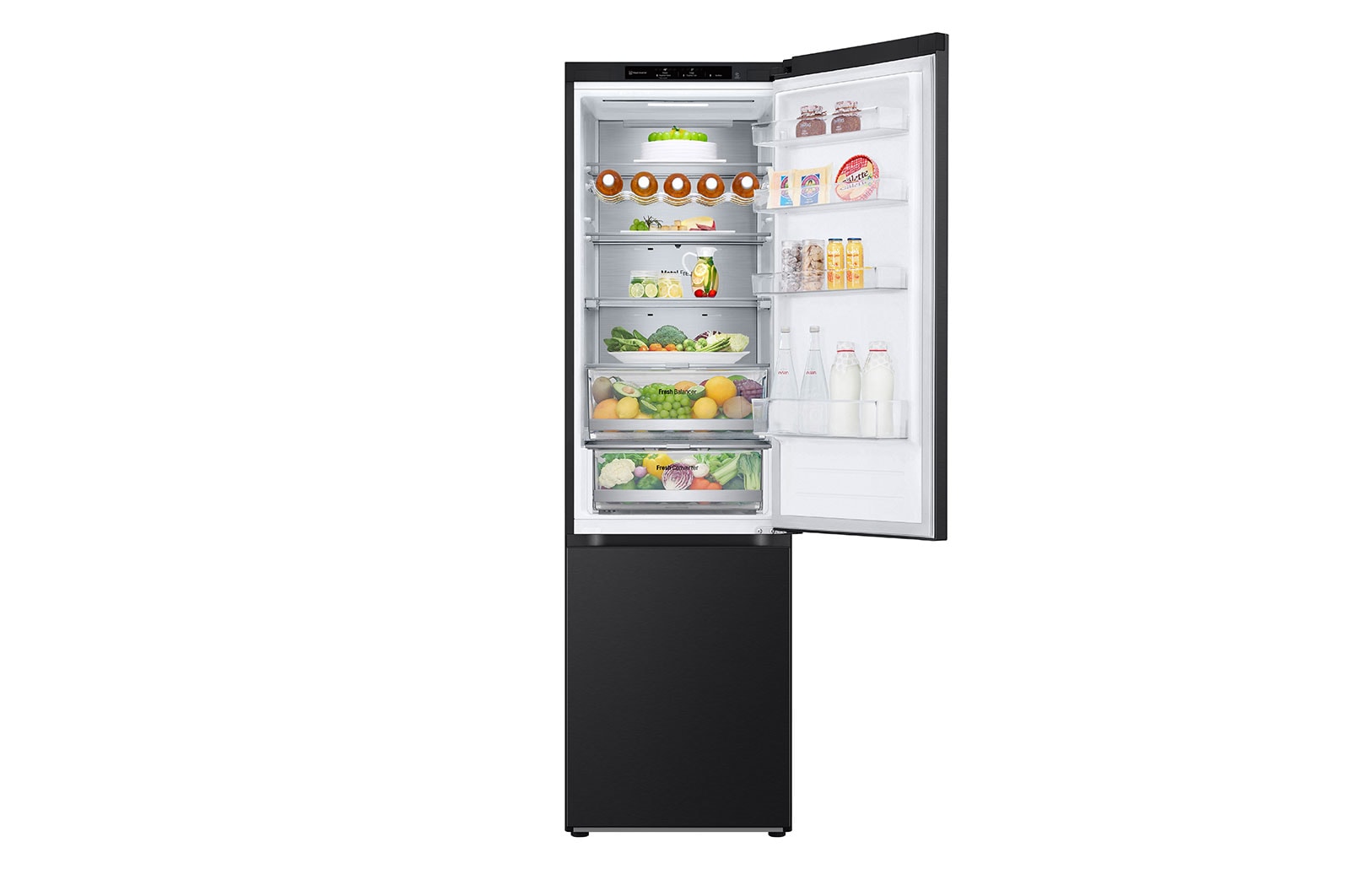 LG GBV7280CEV Kühl-Gefrierkombination 387L, Smart Inverter Kompressor, Essence Black Steel